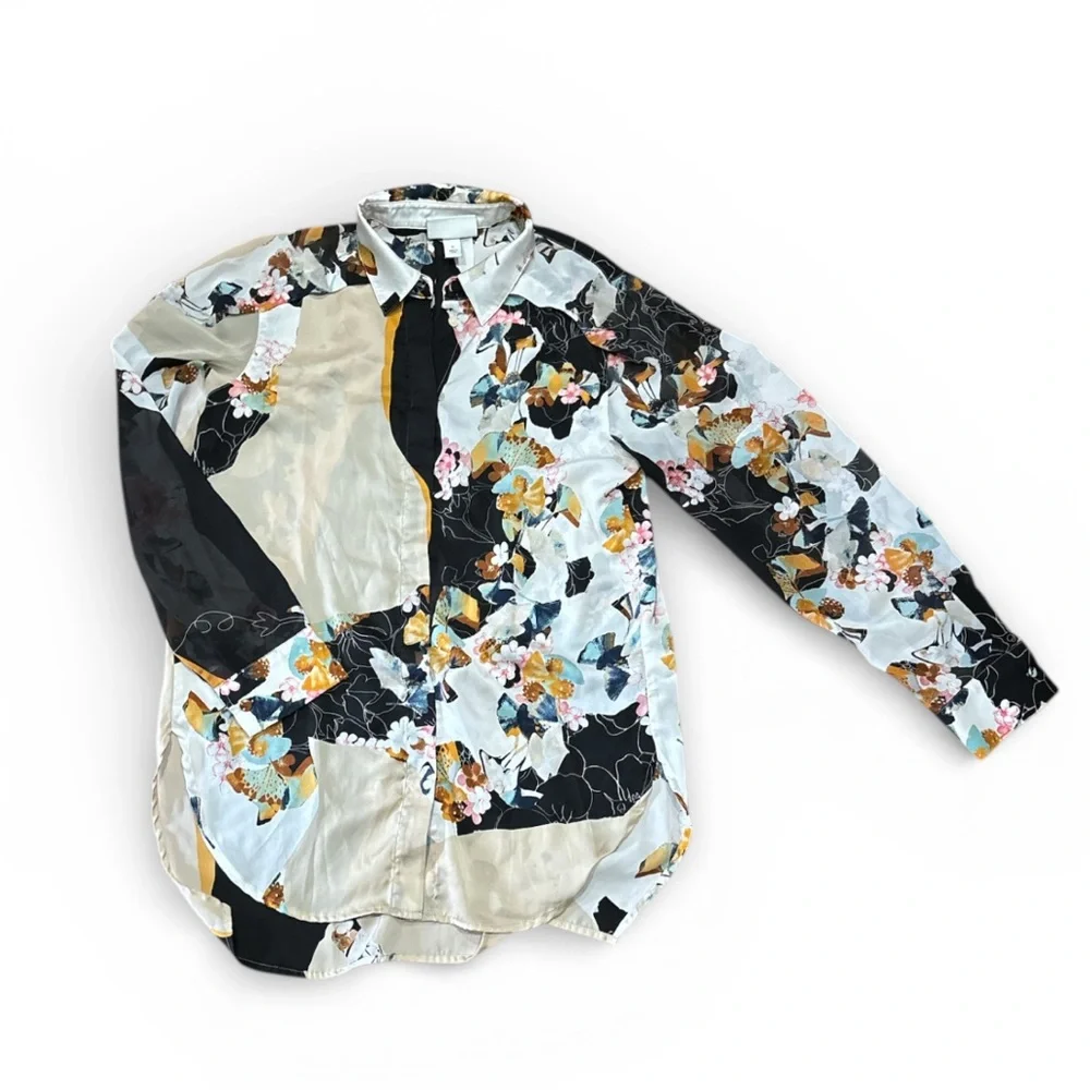3.1 Phillip Lim Multicolor Floral Blouse - Picture 6 of 7
